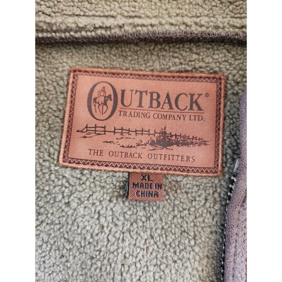 OutBack Trading Co. Brown Insulated Women's Suede Vest Xl - Picture 8 of 10